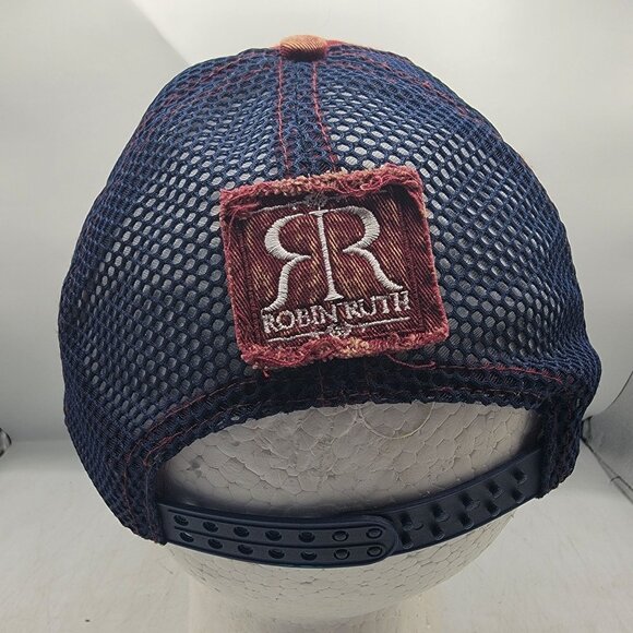 Robin Ruth New York Original Red Blue Trucker Hat Cap Casual Outdoors Adjustable - Picture 3 of 9